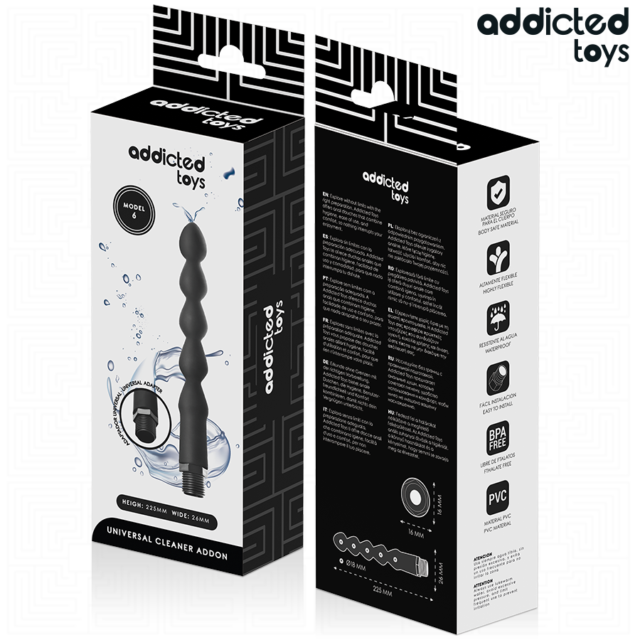 ADDICTED TOYS - PULITORE ANALE CON ADATTATORE UNIVERSALE MODELLO 6 - immagine 7