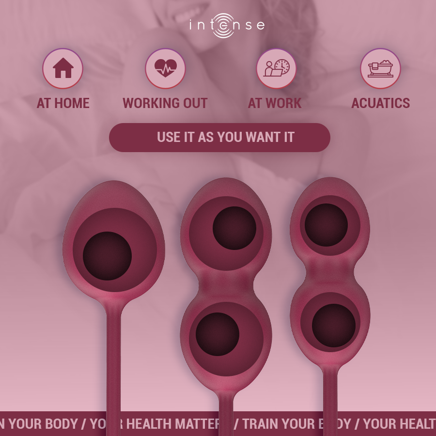 INTENSE - KIT PALLINE KEGEL CHARLI BORDEAUX - immagine 3