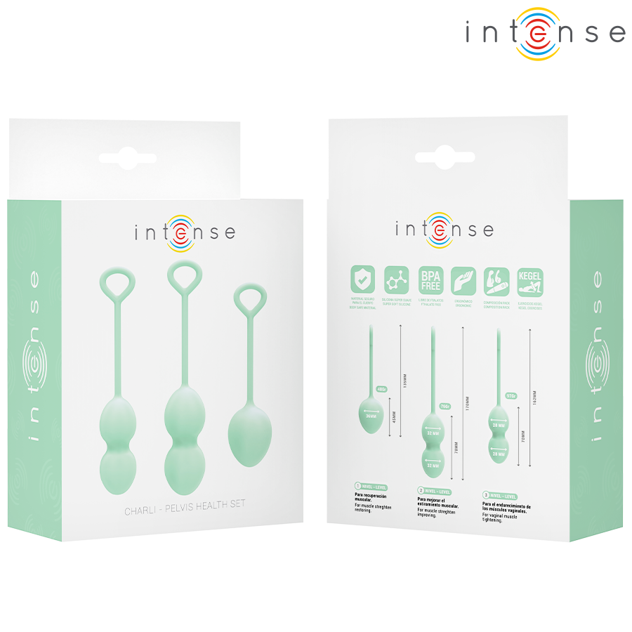 INTENSE - KIT PALLINE KEGEL CHARLI VERDE CHIARO - immagine 7