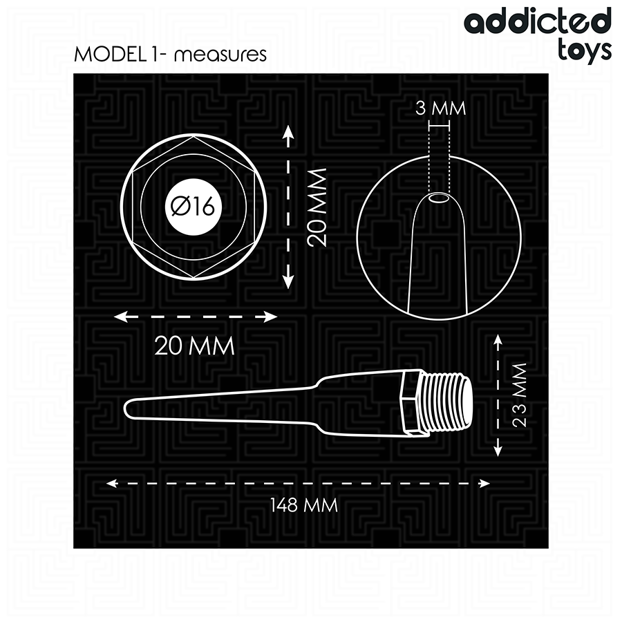 ADDICTED TOYS - PULITORE ANALE CON ADATTATORE UNIVERSALE MODELLO 1 - immagine 5