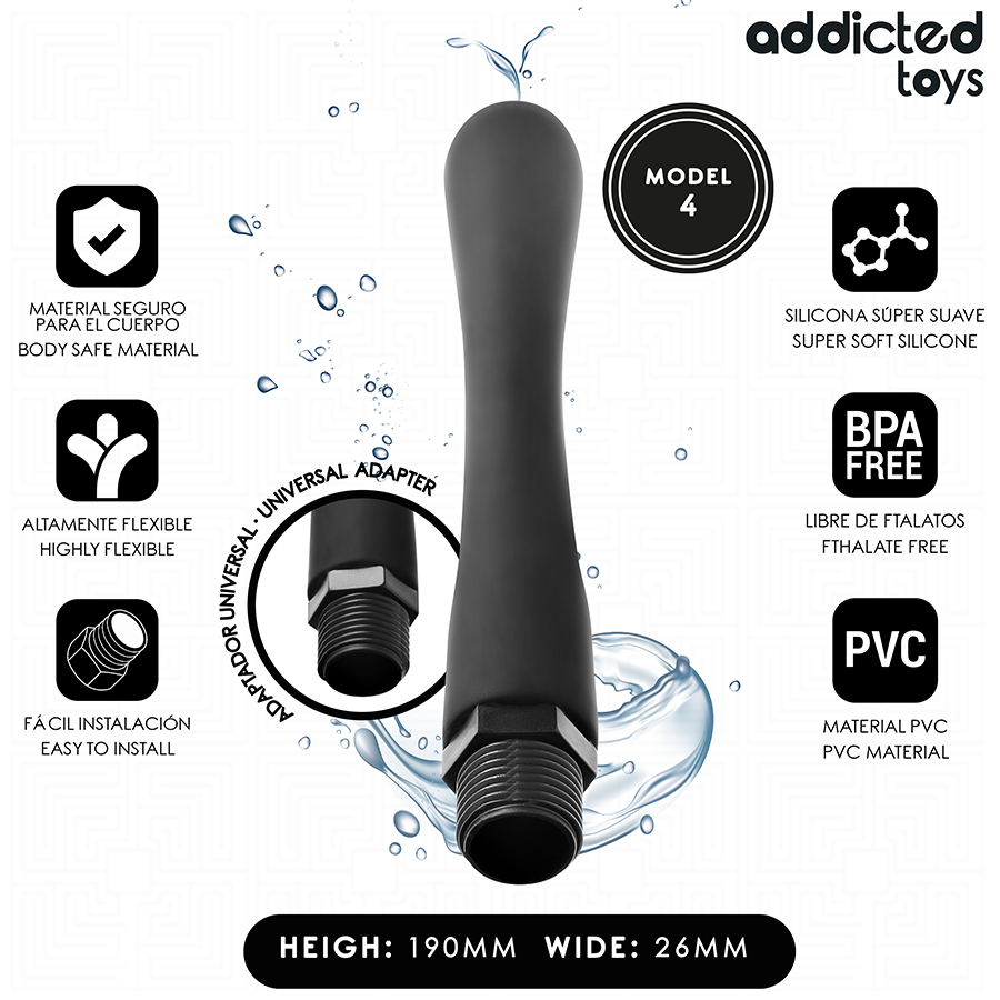 ADDICTED TOYS - PULITORE ANALE CON ADATTATORE UNIVERSALE MODELLO 4 - immagine 2