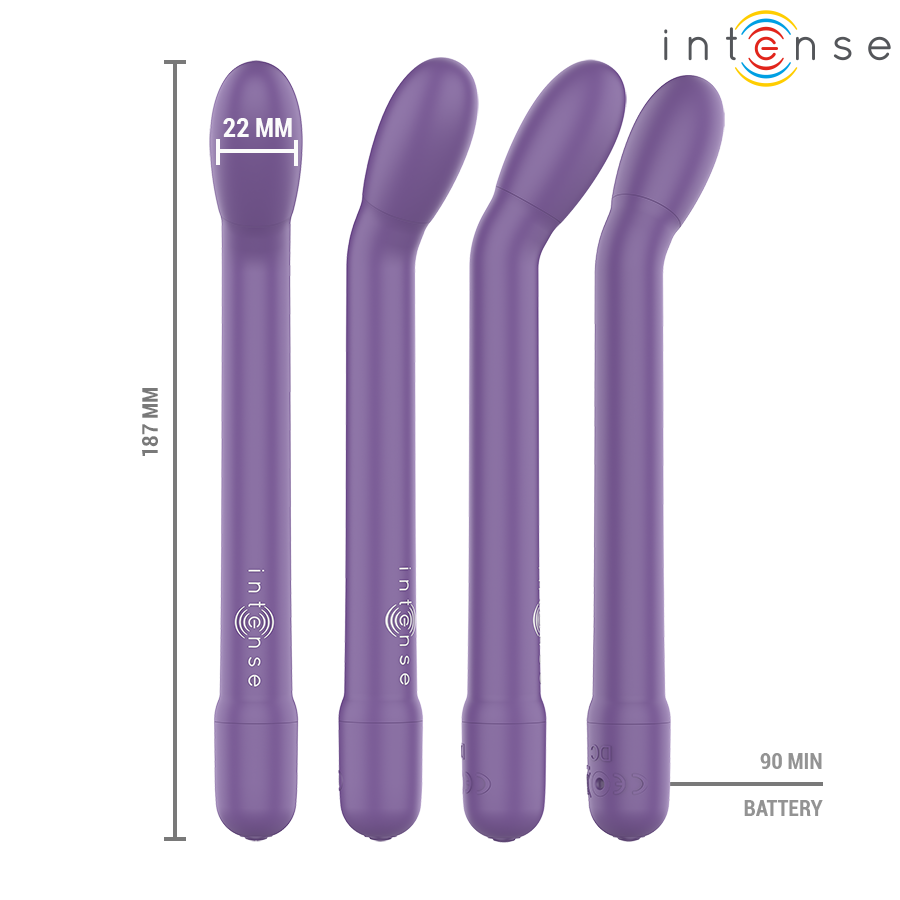 INTENSE - KARLIE STIMOLATORE PUNTO G RICARICABILE VIOLA - immagine 3
