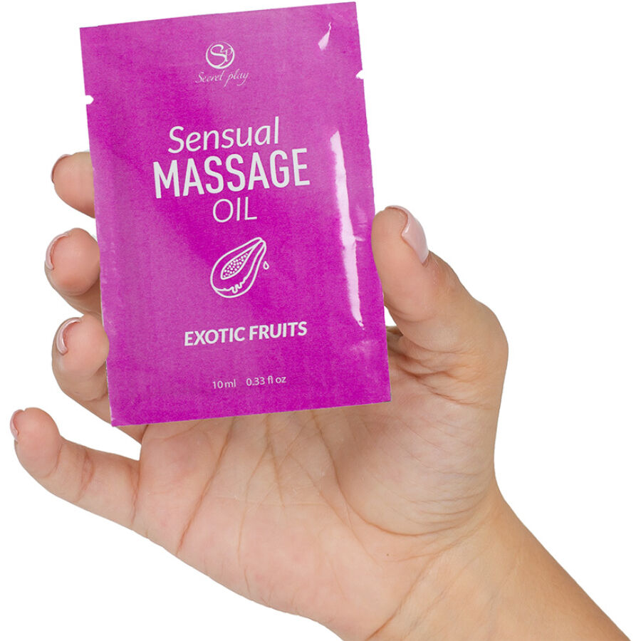 SECRETPLAY - OLIO DA MASSAGGIO MONODOSE AI FRUTTI ESOTICI 10 ML - immagine 2