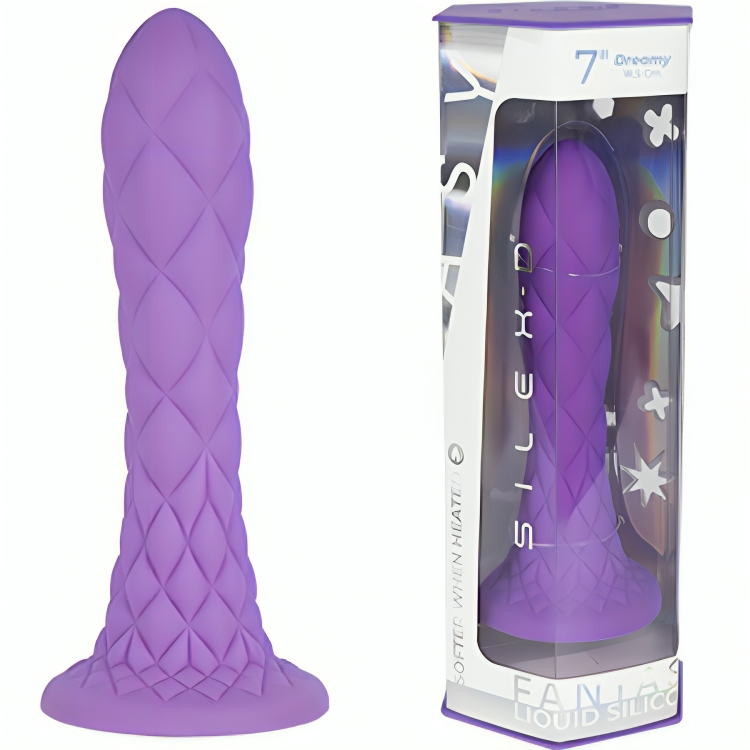 SILEXD - DREAMY DILDO FANTASY SILICONA LIQUIDA TERMOREACTIVO VIOLETA 18.5 CM - immagine 2