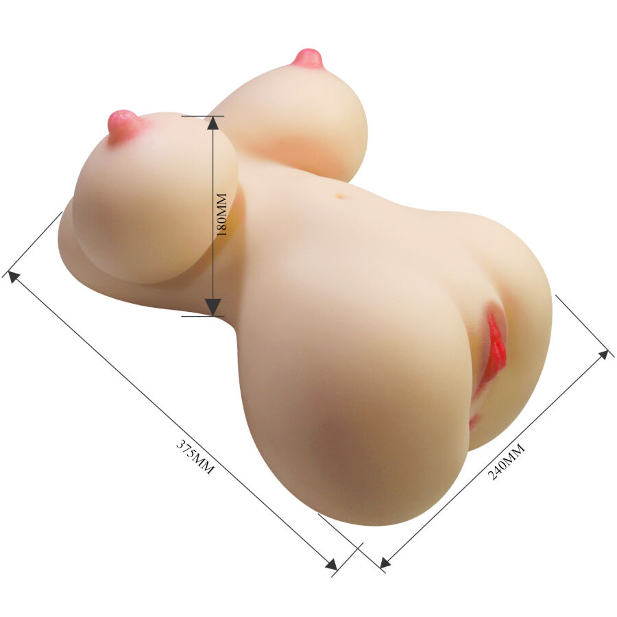 CRAZY BULL - FIONA TORSO FEMMINILE REALISTICO VAGINA E ANALE 7,1 KG - immagine 8