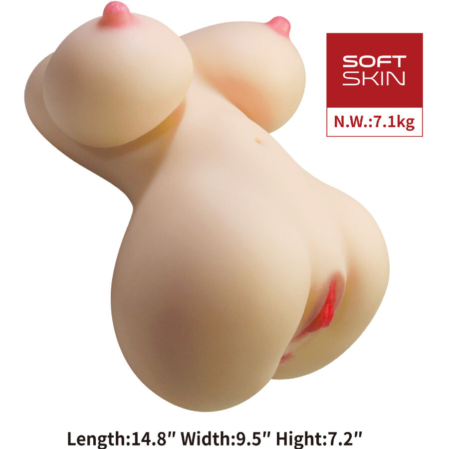 CRAZY BULL - FIONA TORSO FEMMINILE REALISTICO VAGINA E ANALE 7,1 KG - immagine 2