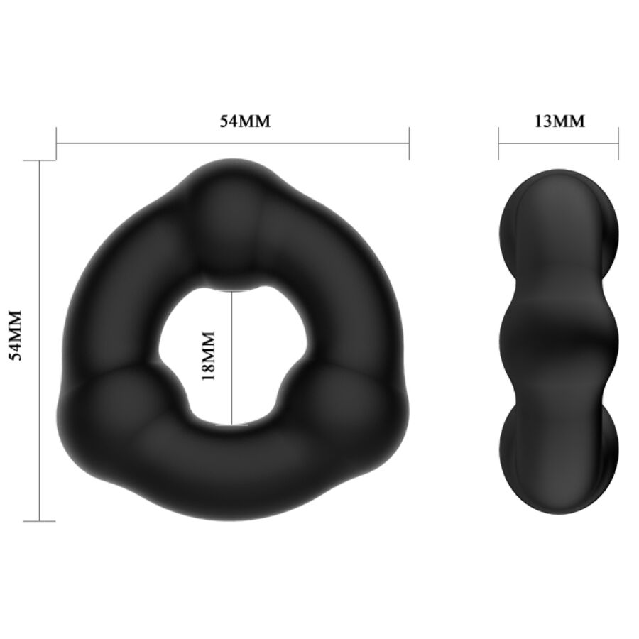 CRAZY BULL - ANELLO IN SILICONE SUPER MORBIDO CON NODULI - immagine 6