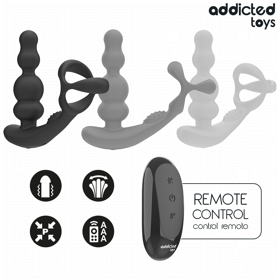 ADDICTED TOYS - MASSAGGIATORE PROSTATICO ROTANTE CON TELECOMANDO - immagine 6