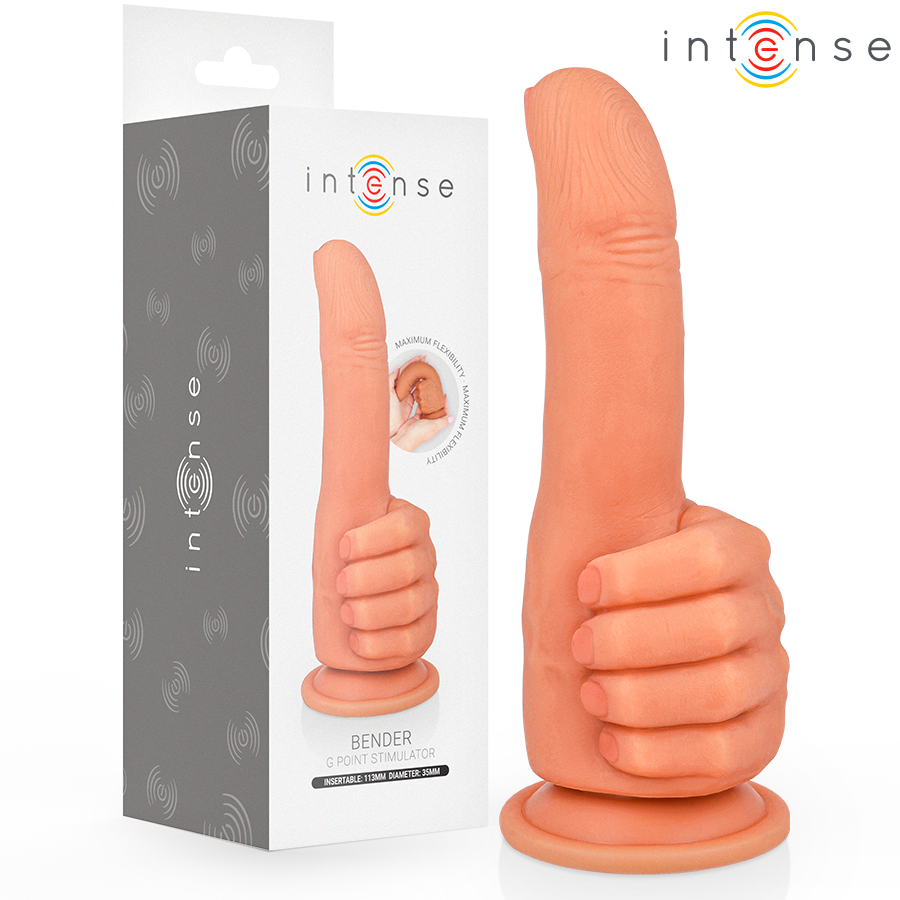 INTENSE - BENDER STIMOLATORE PUNTO G FLESSIBILE MANO 11,3 CM