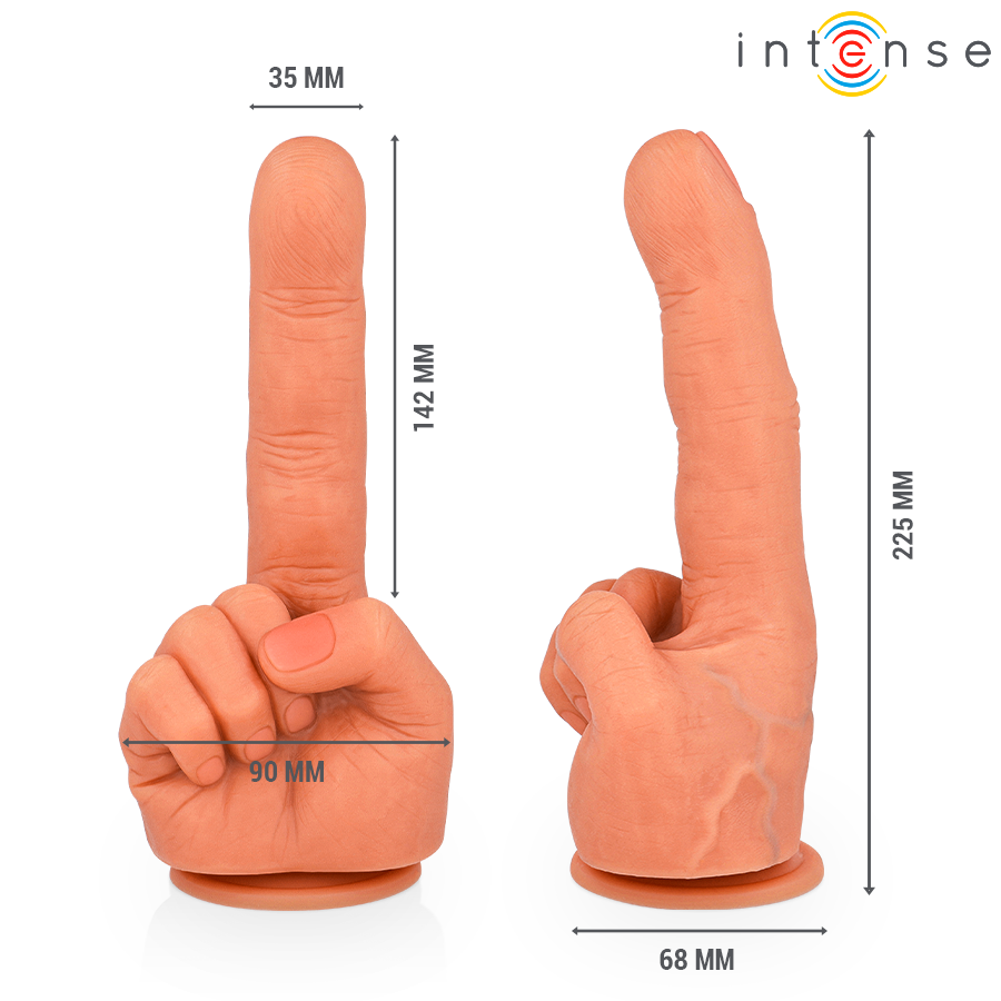 INTENSE - HUBERT STIMOLATORE PUNTO G FLESSIBILE MANO 14,2 CM - immagine 2