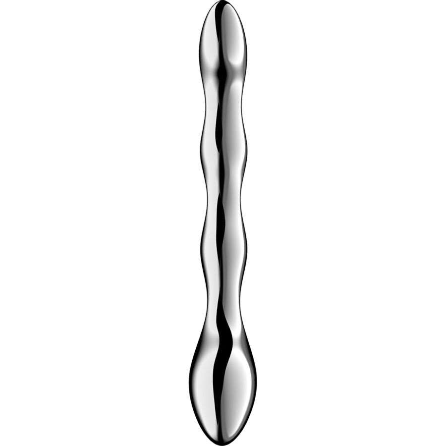 SATISFYER - DILDO A DOPPIA ESTREMITÀ IN ACCIAIO INOX COSMIC CREST 2 - immagine 2