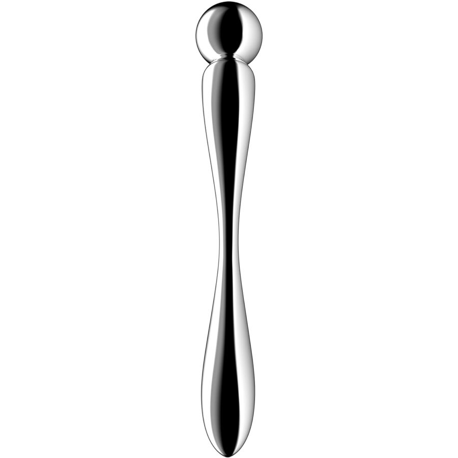 SATISFYER - DILDO A DOPPIA ESTREMITÀ IN ACCIAIO INOX STAR FORCE 2 - immagine 2