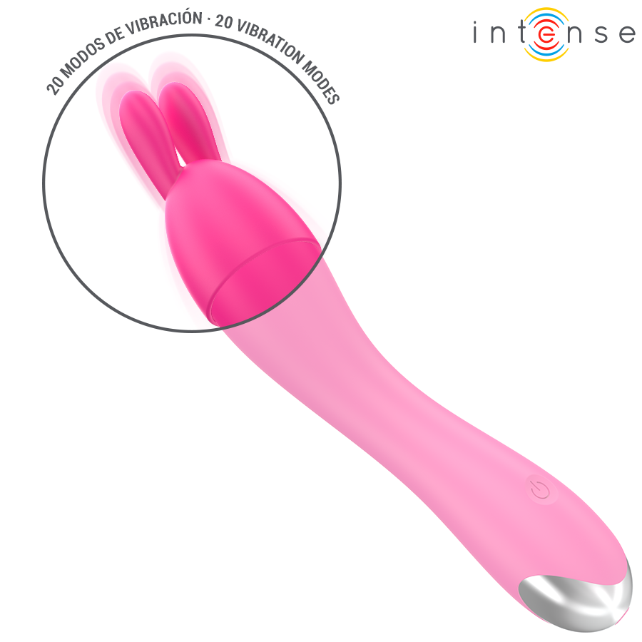 INTENSE - VIBRATORE CHER CON 20 MODALITÀ E TESTINE INTERCAMBIABILI - immagine 8
