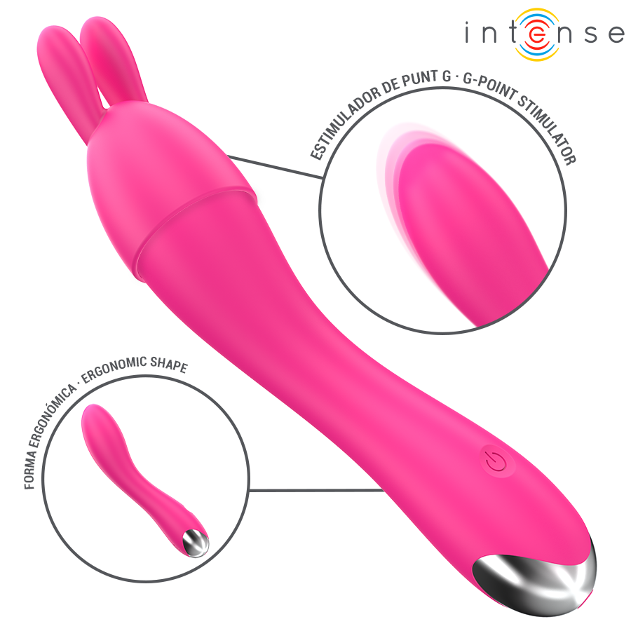 INTENSE - VIBRATORE CHER CON 20 MODALITÀ E TESTINE INTERCAMBIABILI - immagine 5