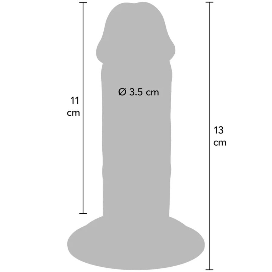 GET REAL - DONG DELUXE IN TPE A DOPPIA DENSITÀ 13 CM - immagine 4