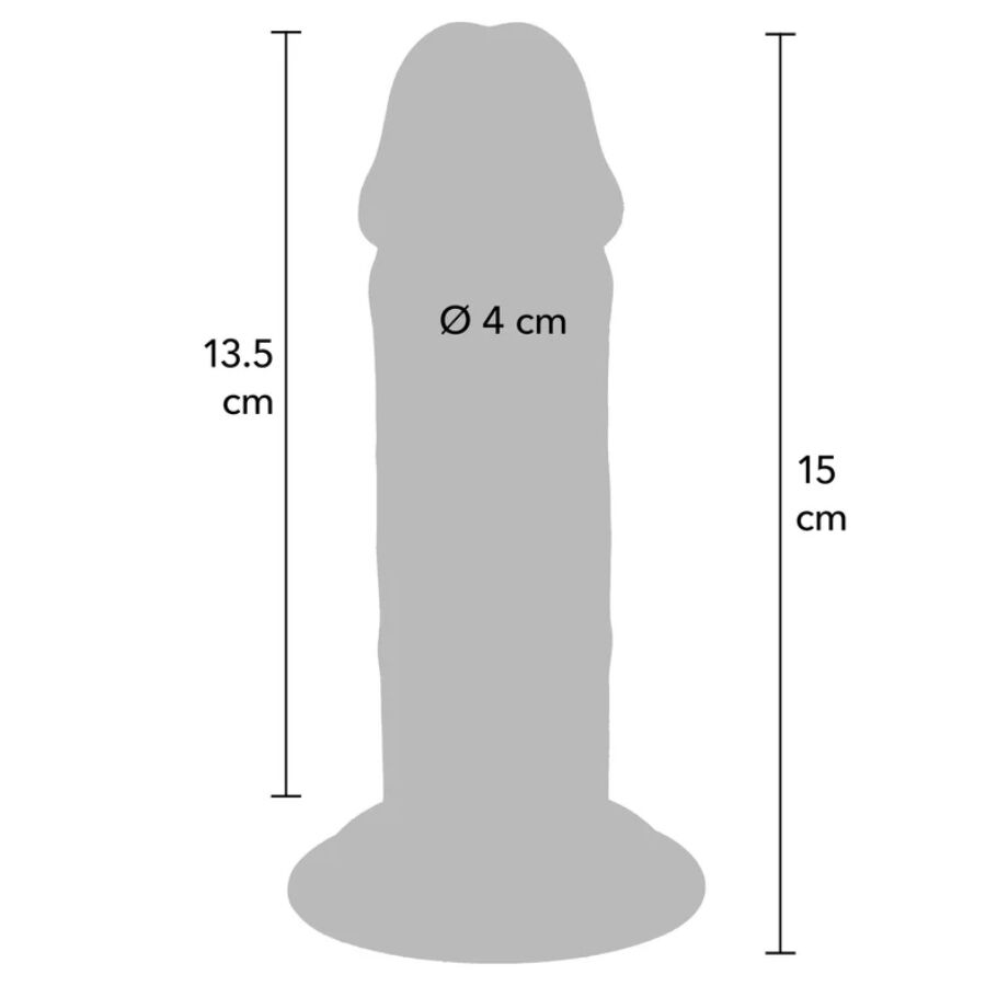 GET REAL - DONG DELUXE IN TPE A DOPPIA DENSITÀ 15 CM - immagine 4