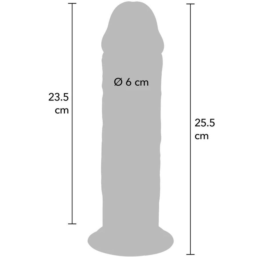 GET REAL - DONG DELUXE IN TPE A DOPPIA DENSITÀ 25,5 CM - immagine 4