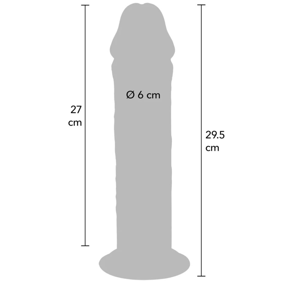 GET REAL - DONG DELUXE IN TPE A DOPPIA DENSITÀ 29,5 CM - immagine 4