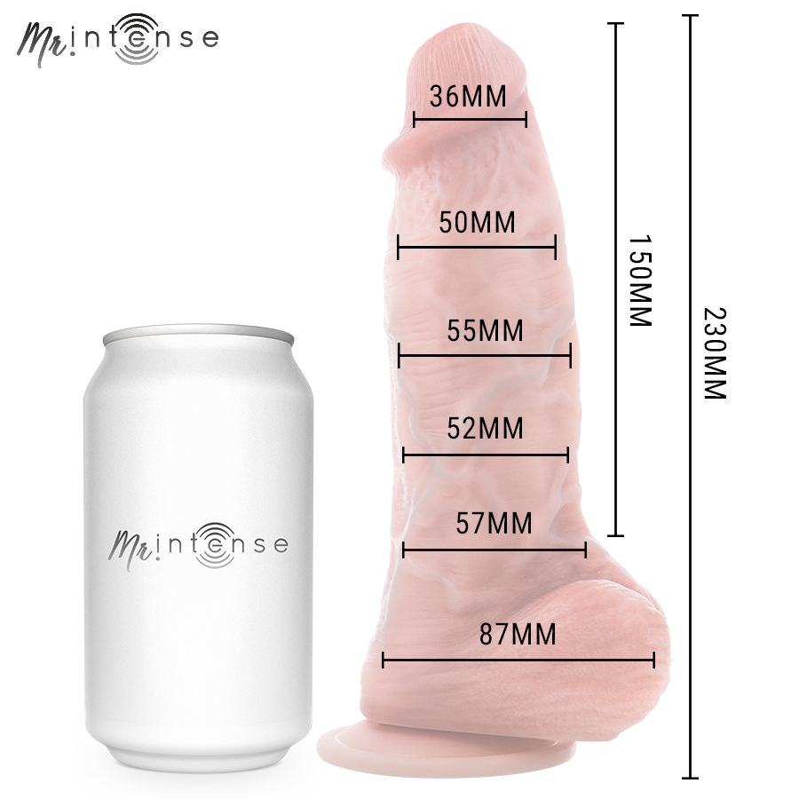 MR INTENSE - DILDO IN SILICONE SPENCER MEDIO 23 CM -Ø- 5,7 CM - immagine 6