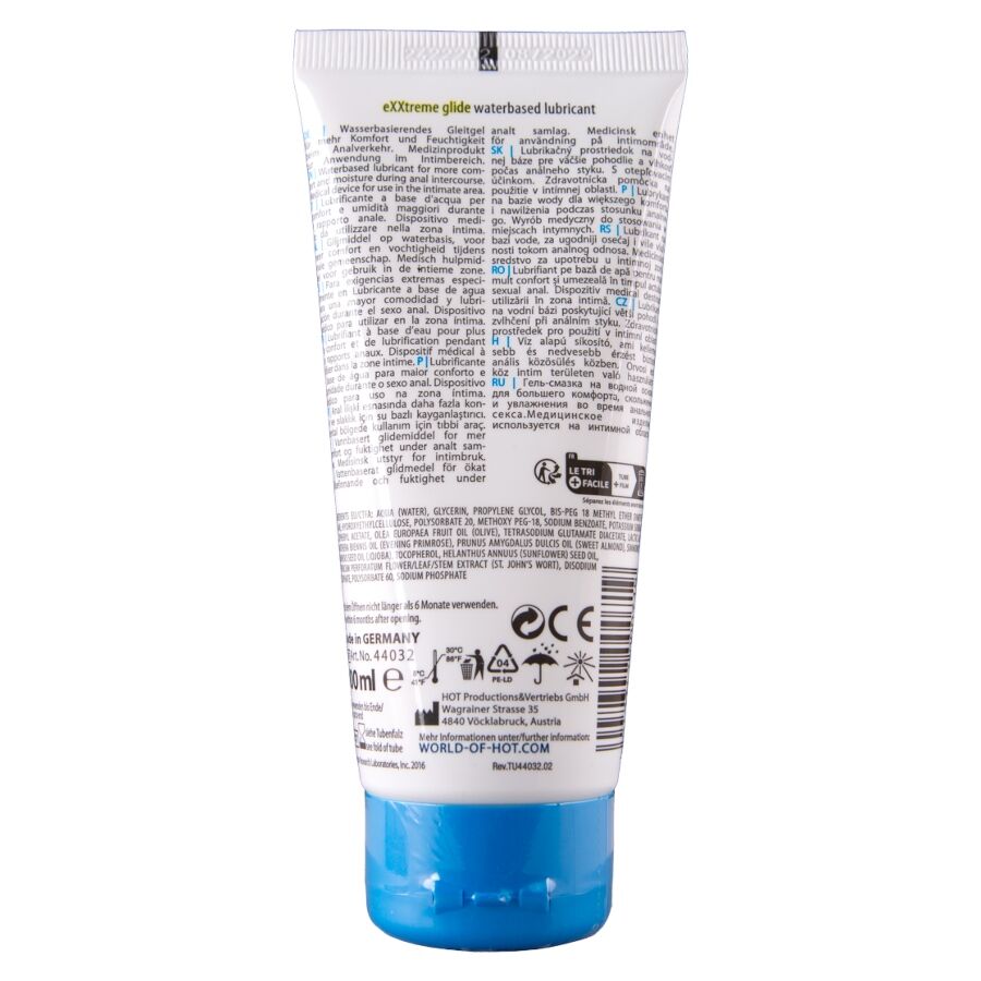 HOT - EXXTREME GLIDE LUBRIFICANTE A BASE D'ACQUA + OLIO COMFORT A+ 100 ML - immagine 2