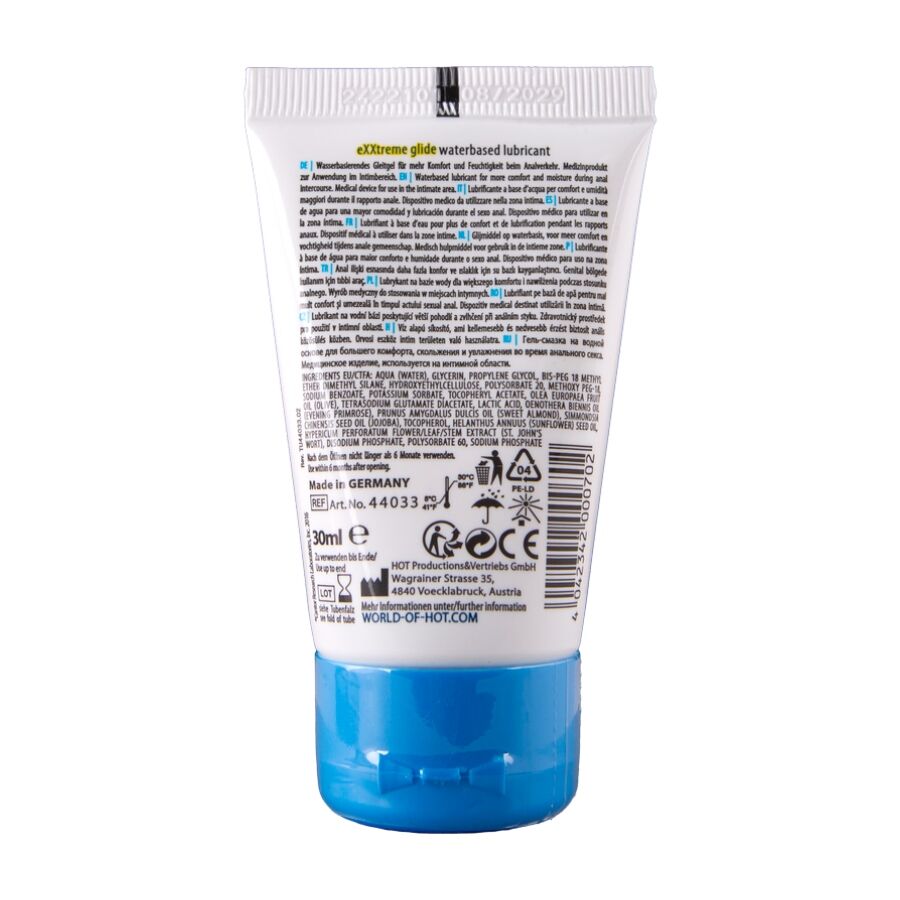 HOT - EXXTREME GLIDE LUBRIFICANTE A BASE D'ACQUA + OLIO COMFORT A+ 30 ML - immagine 2