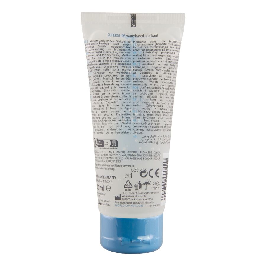 HOT - SUPERGLIDE LIQUID PLEASURE LUBRIFICANTE A BASE D'ACQUA 100 ML - immagine 2