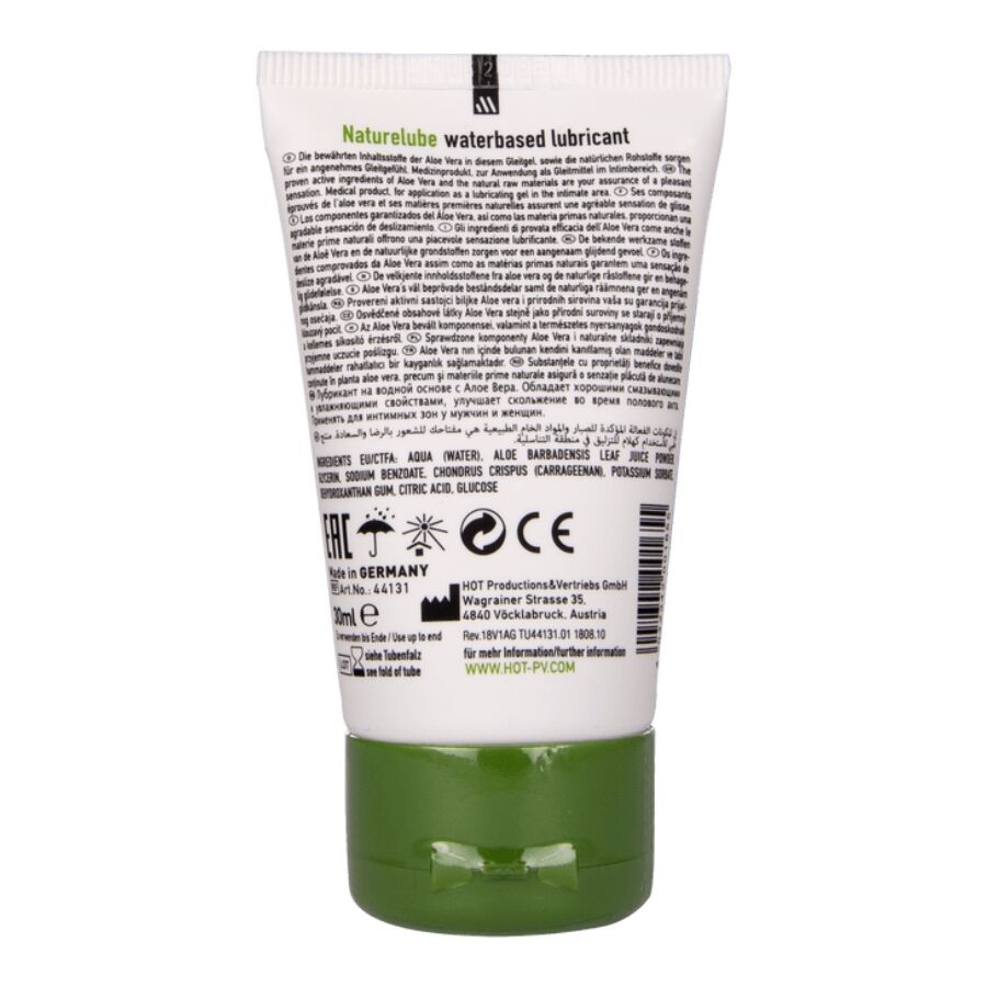 HOT - NATURE LUBE A BASE D'ACQUA DI ALOE VERA 30 ML - immagine 2