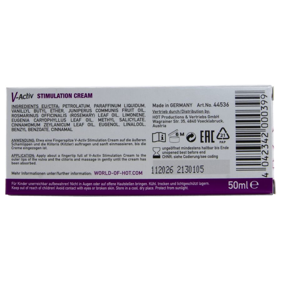 HOT - V-ACTIV CREMA STIMOLANTE DONNA 50 ML - immagine 6