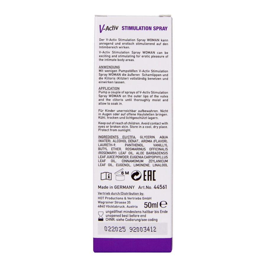 HOT - V-ACTIV SPRAY STIMOLANTE DONNA 50 ML - immagine 7