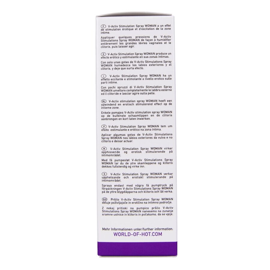 HOT - V-ACTIV SPRAY STIMOLANTE DONNA 50 ML - immagine 6