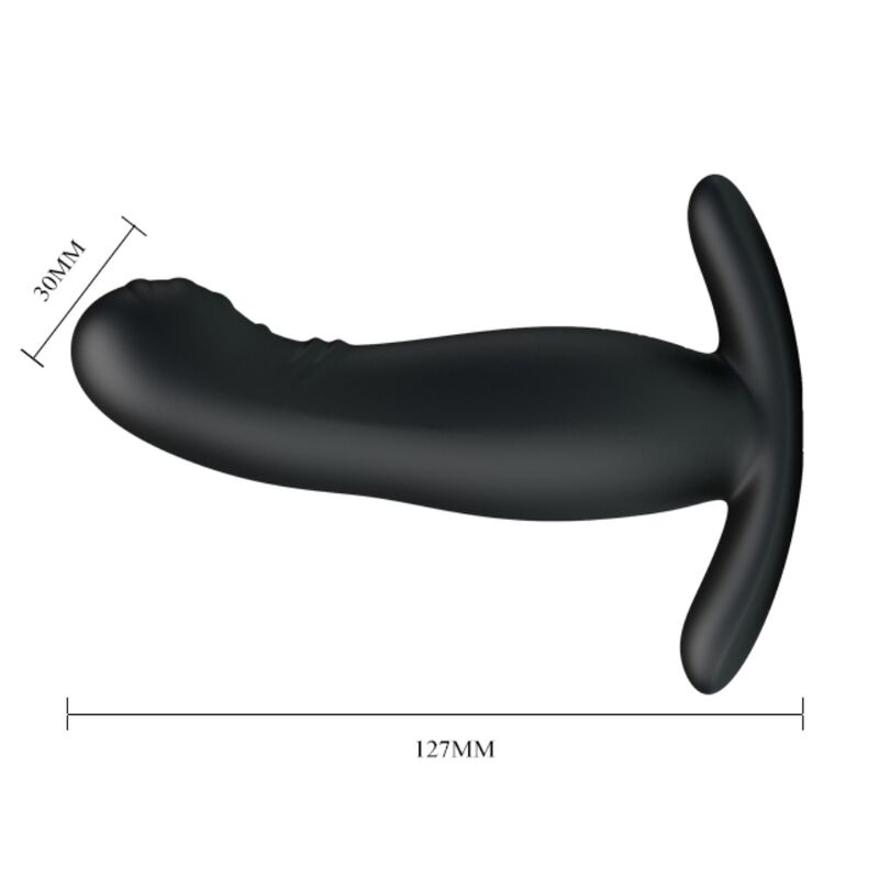 MR PLAY - MASSAGGIATORE PROSTATICO NERO RICARICABILE - immagine 4