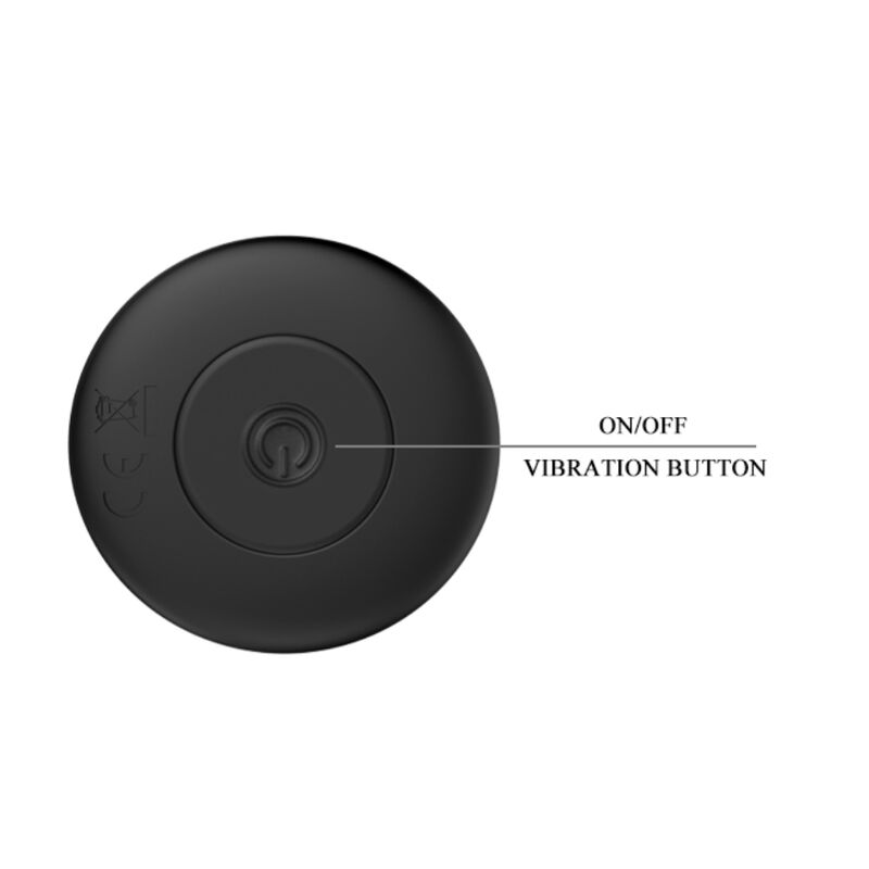 MR PLAY - PLUG ANALE VIBRATORE NERO RICARICABILE - immagine 5