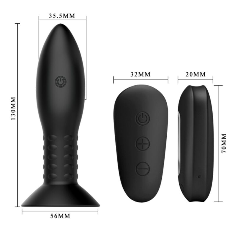 MR PLAY - SPINA CON TELECOMANDO SFERE ROTANTI NERE - immagine 5